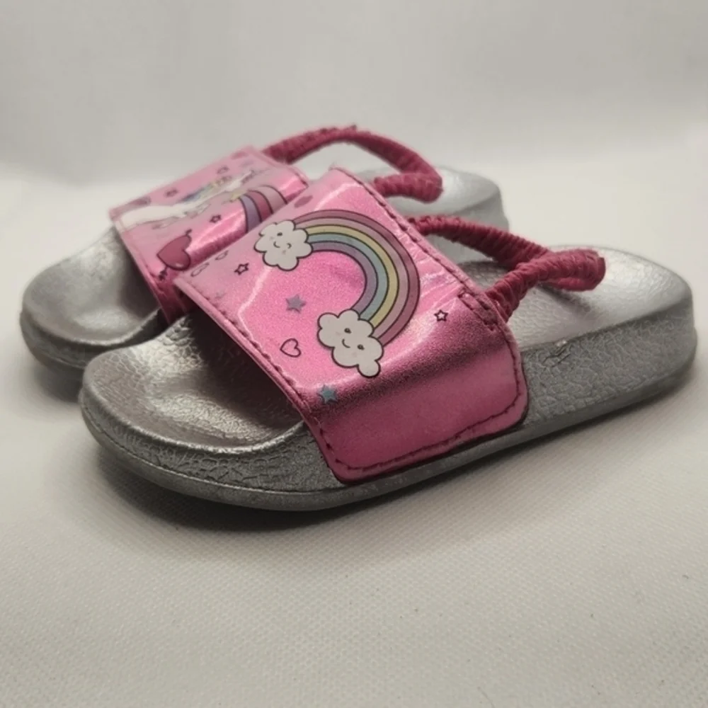 Unicorn Girls Sandals Pink‎ Size 5-6